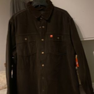 The American outdoorsman these jackets are brand new dark brown and XL!
